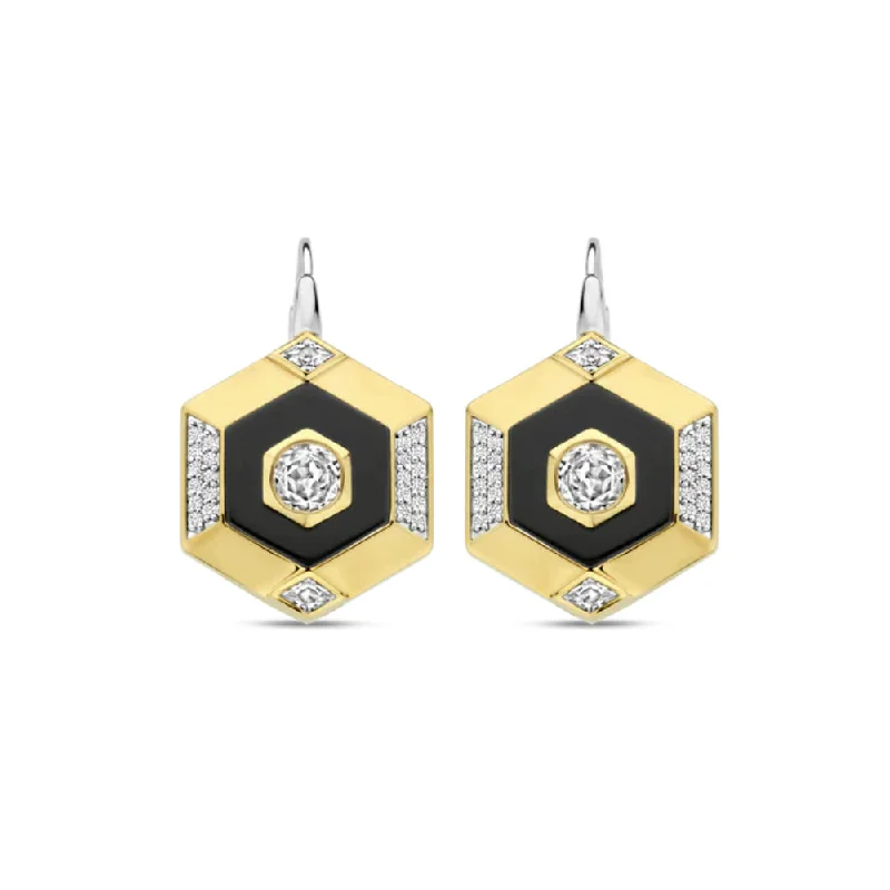 Ti Sento Geometric Drop Earrings