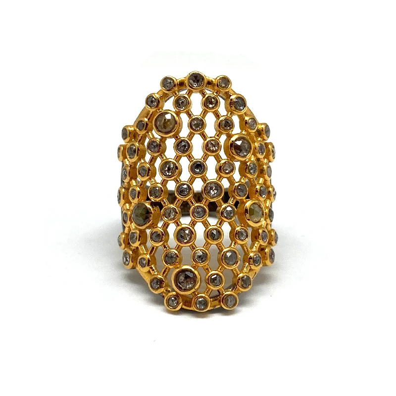 Mesh Diamond Ring