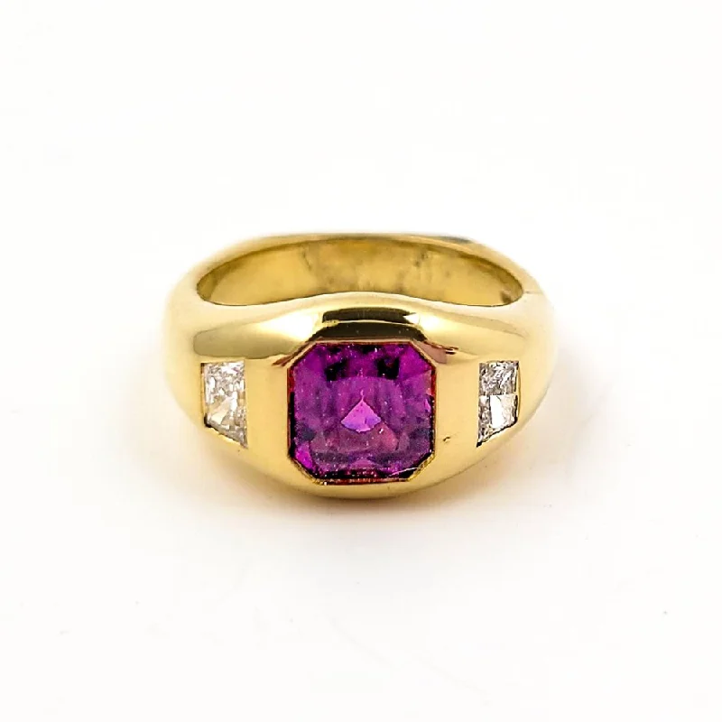 Vivaldi Purple Garnet Diamond Ring