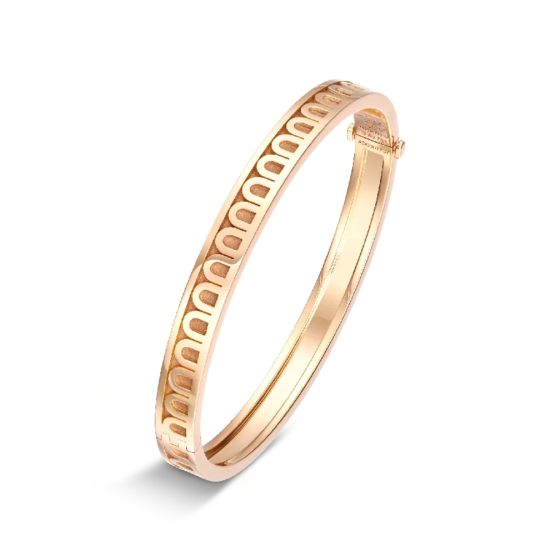 L'Arc de DAVIDOR Bangle PM, 18k Rose Gold with Satin Finish