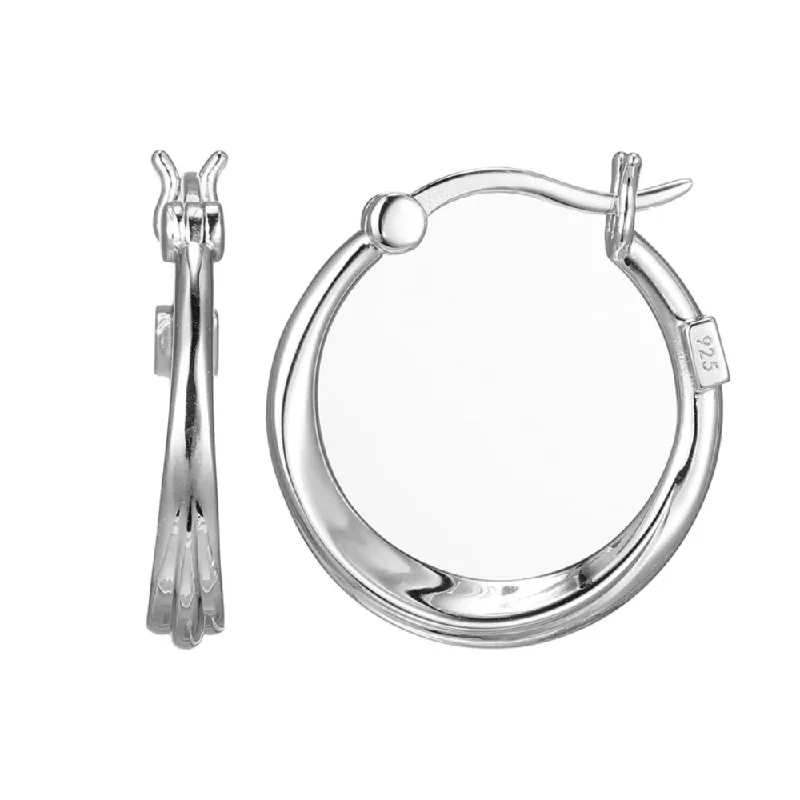 Elle Swirl Collection Hoop Earrings