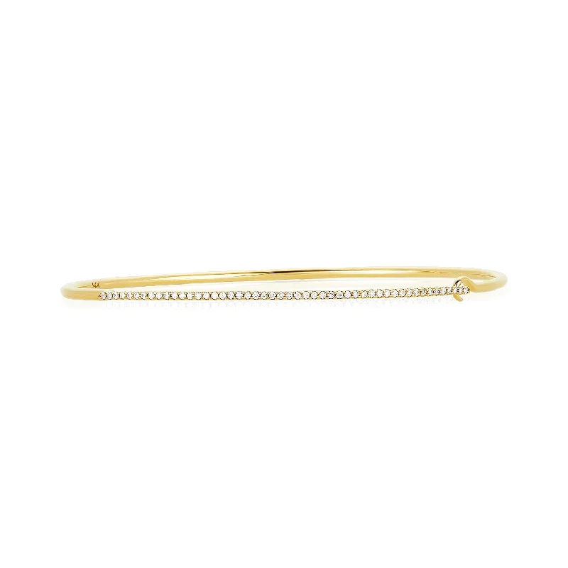 Single Row Pave Bangle