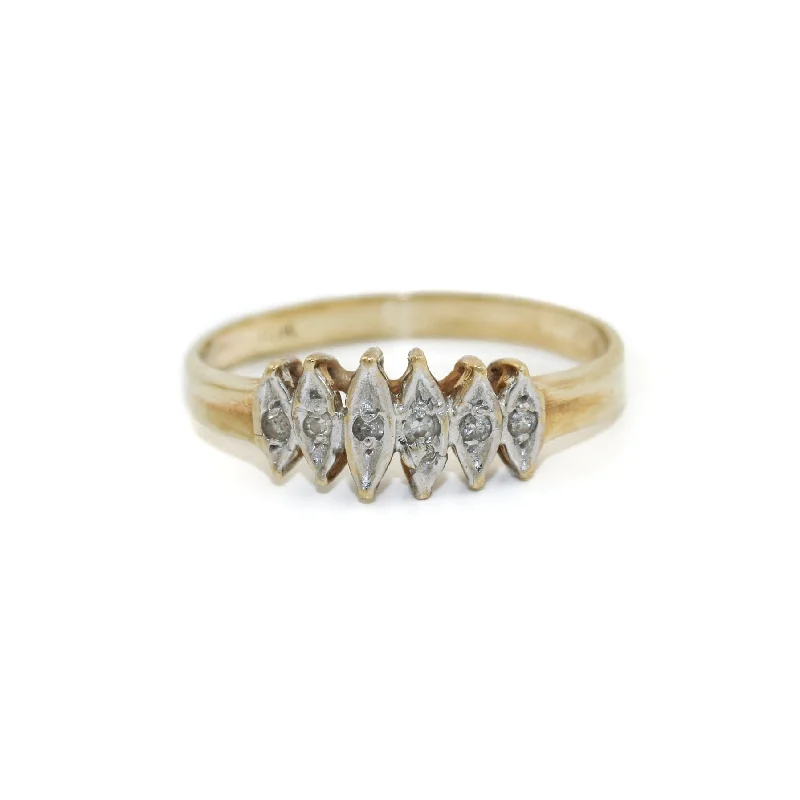 10K Vintage Gold x Diamond Ring 6