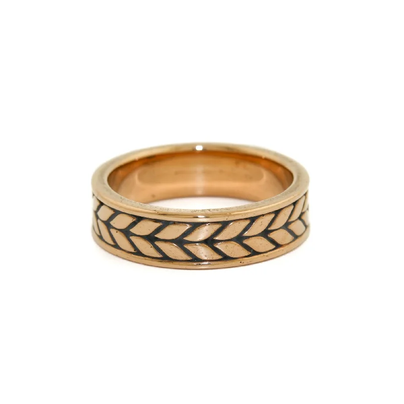 Rose Gold Hvete Cigar Band