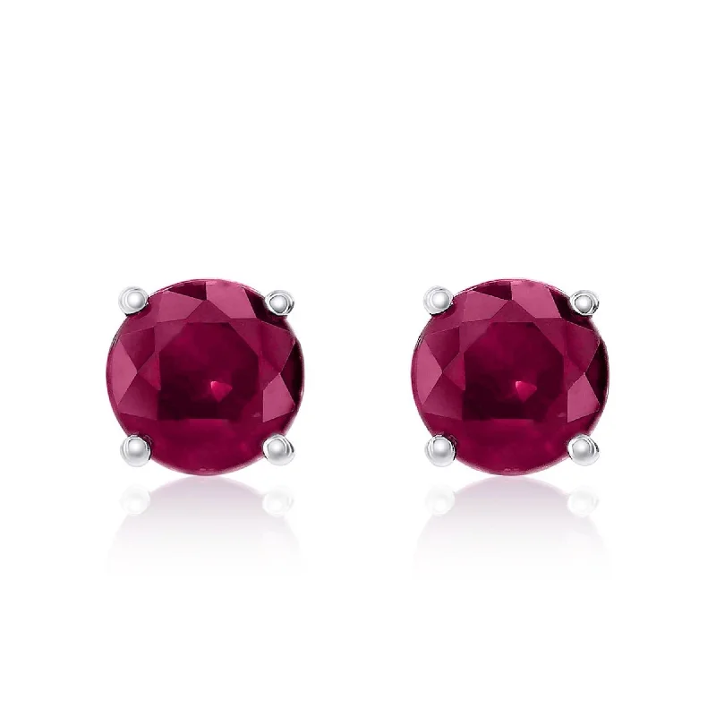 Smyth Jewelers 18k Gold Ruby Stud Earrings