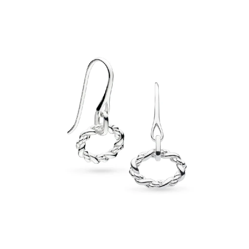 Kit Heath Marina Rope Twist Oval Drop Earrings