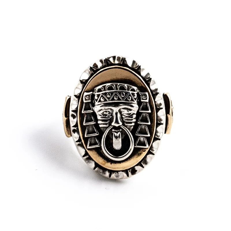 Chalchi Aztec Biker Ring