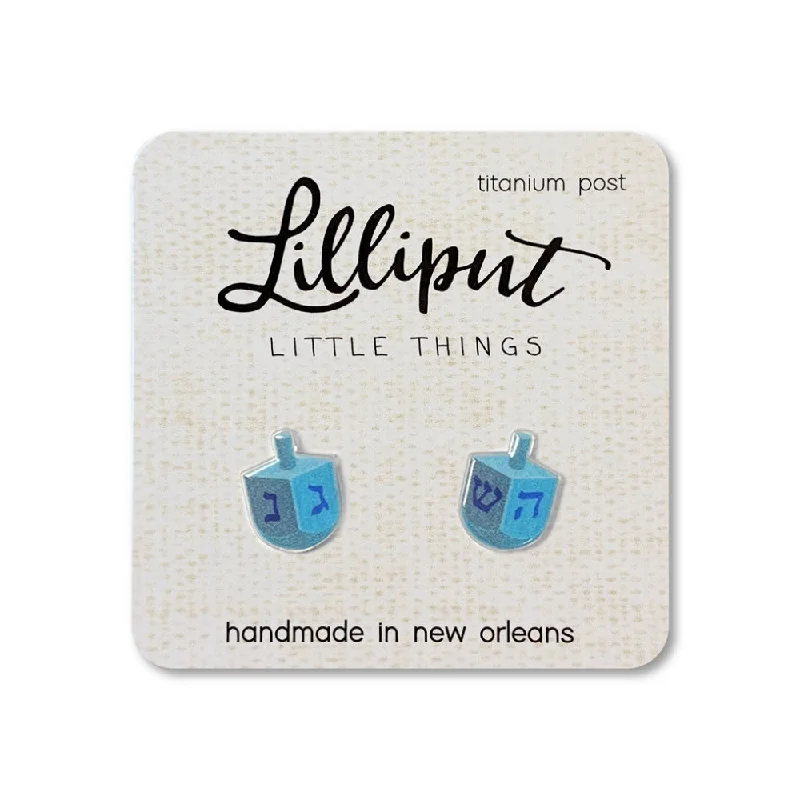 Lilliput Little Things Dreidel Earrings