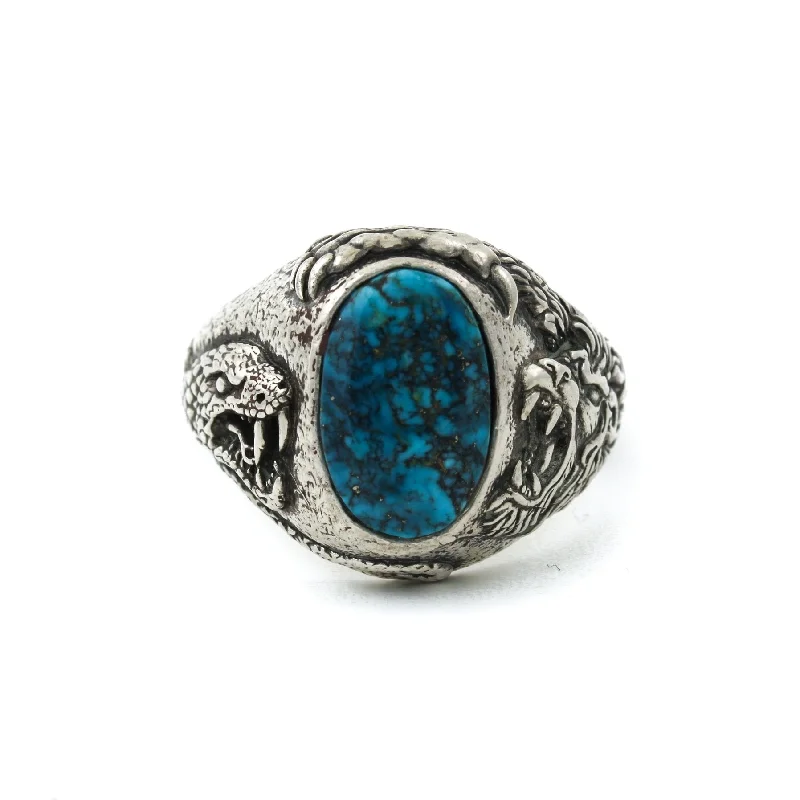 Morenci Turquoise "Venatio" Ring