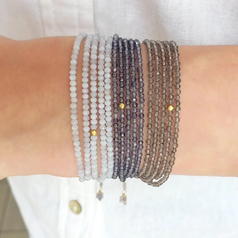 Iolite Wrap Bracelet