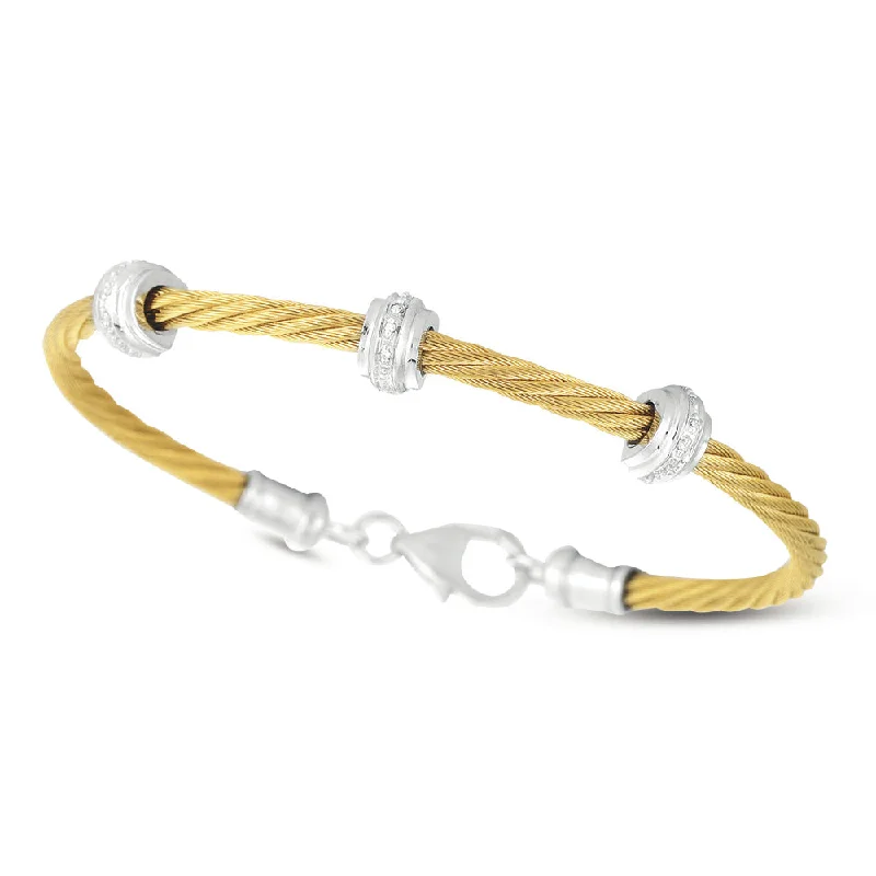 Diamond Cable Bangle