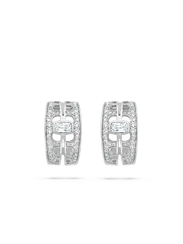 The Boodles National Gallery Collection - Perspective Ashoka Platinum Earrings