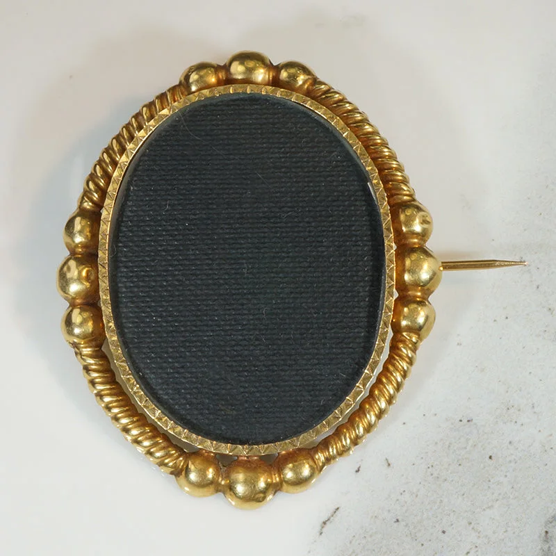 Stunning French 18k Gold Locket Brooch