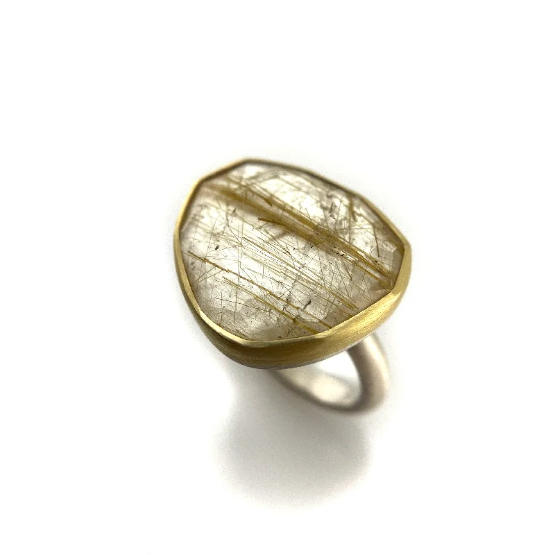 Rutilated Quartz Ring