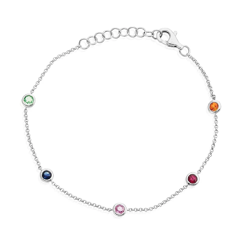 Birthstone Bezel Bracelet