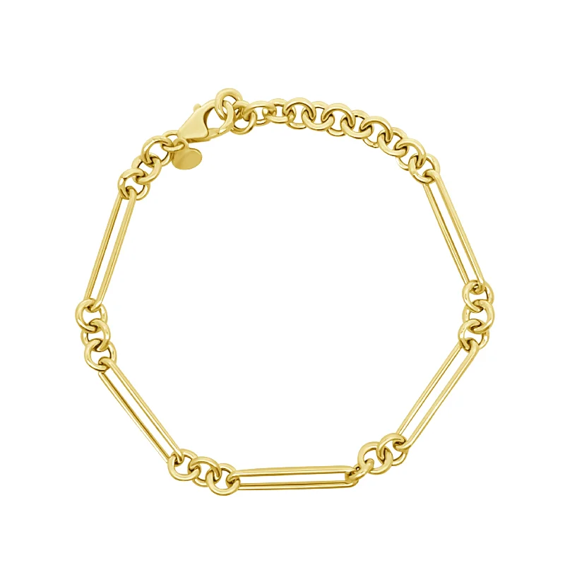 Petite Triple Round Link Chain Bracelet