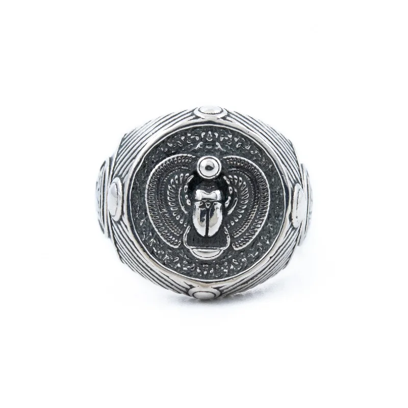 Silver Scarab Signet