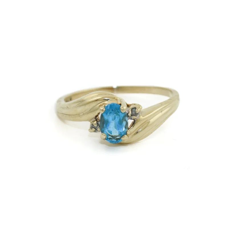 Vintage 10k Gold Topaz Ring