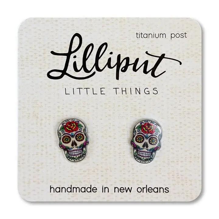 Lilliput Little Things Sugar Skull Earrings