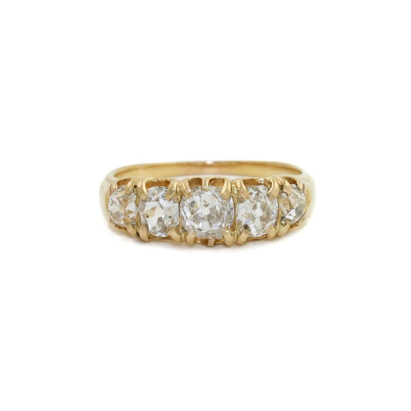 Antique 18k Gold x Rose-Cut Diamond Ring