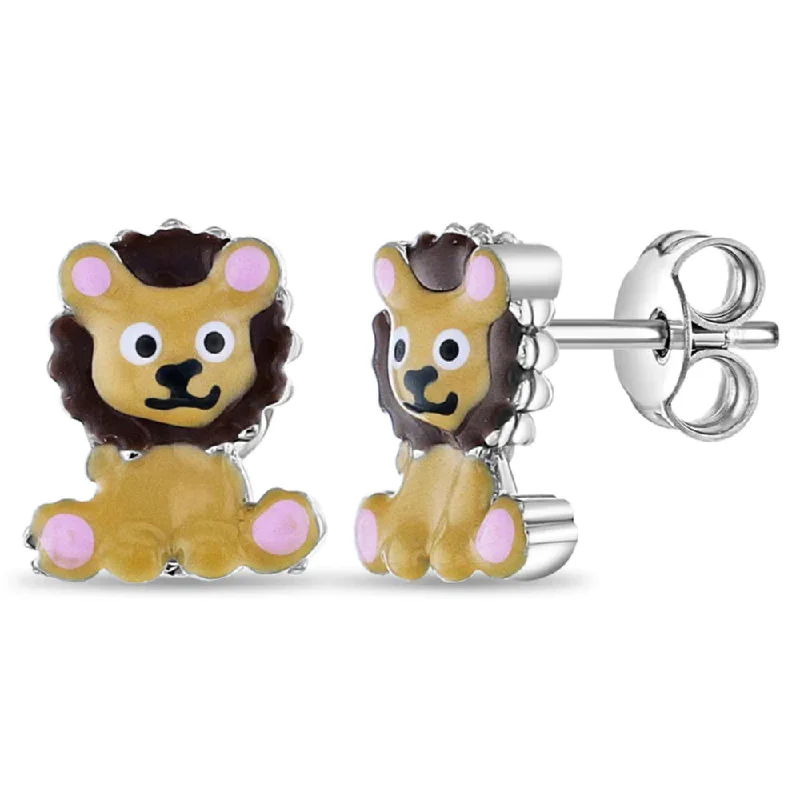 Wild Lion Girls Earrings