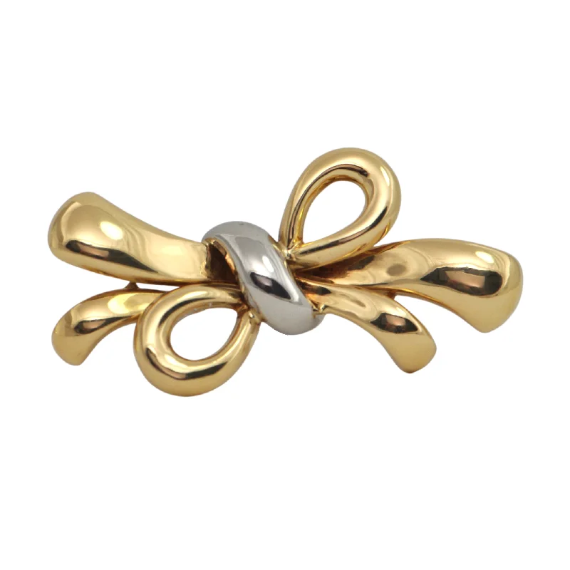 Vintage Italian 18K Two-Tone Gold Brooch