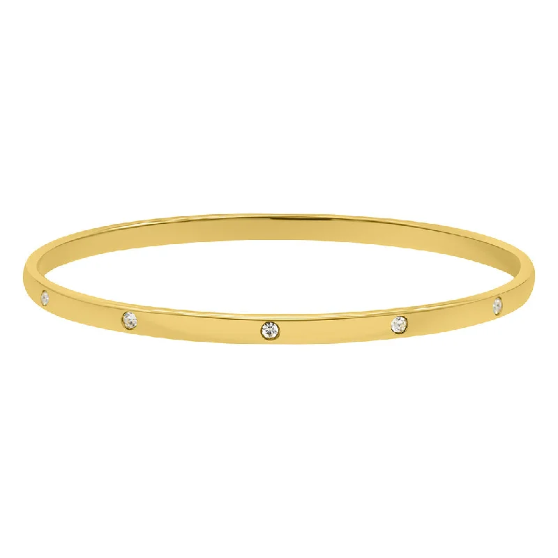 Tarnish Resistant 14k Gold Plated Bangle Stacker