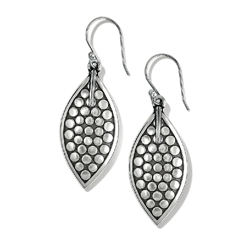 Brighton Pebble Leaf Reversible French Wire Earrings