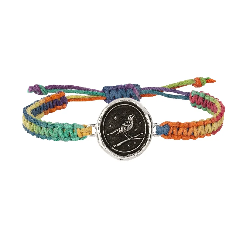 Nightingale Rainbow Braided Bracelet