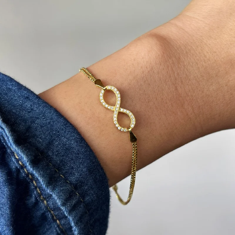 Infinity Bracelet - Yellow GP, 60% Final Sale