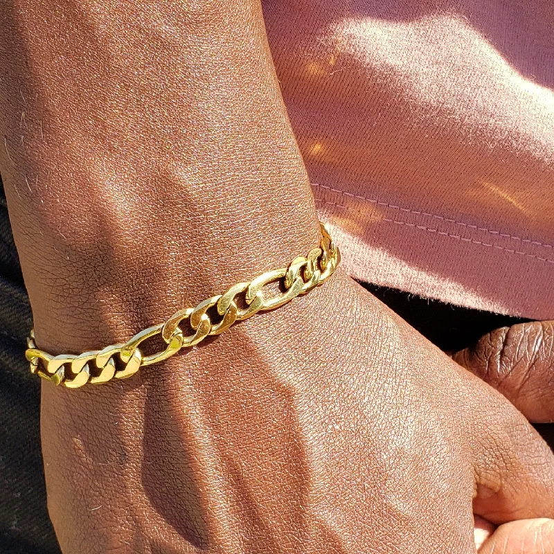 Gold Men's Figaro Bracelet