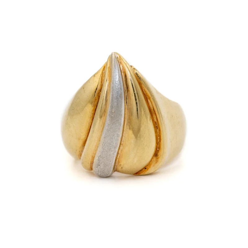 Dual Tone 14K Gold Ring