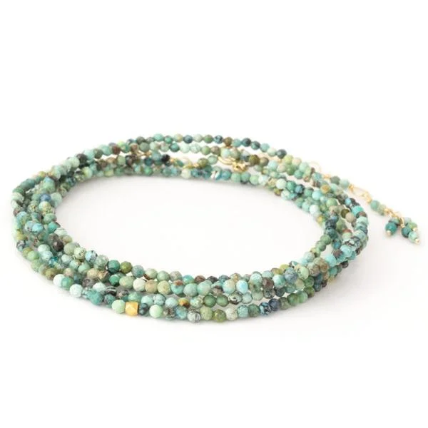 Organic Turquoise Wrap Bracelet