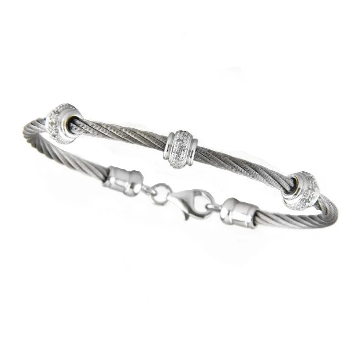 Diamond Cable Bangle