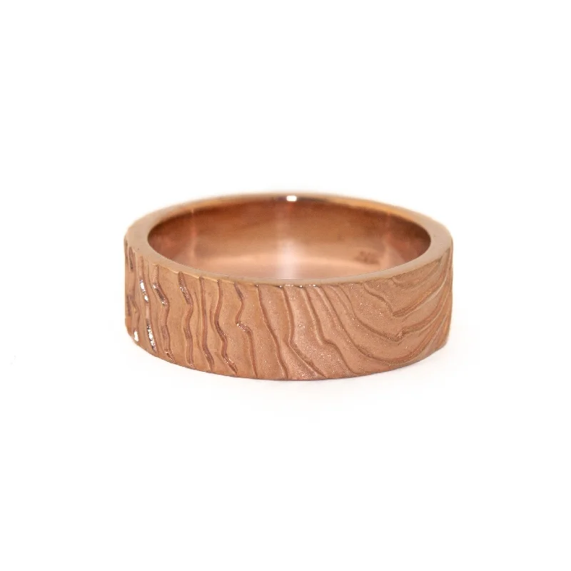 Rose Gold "Fingerprint" Band - Made To Order