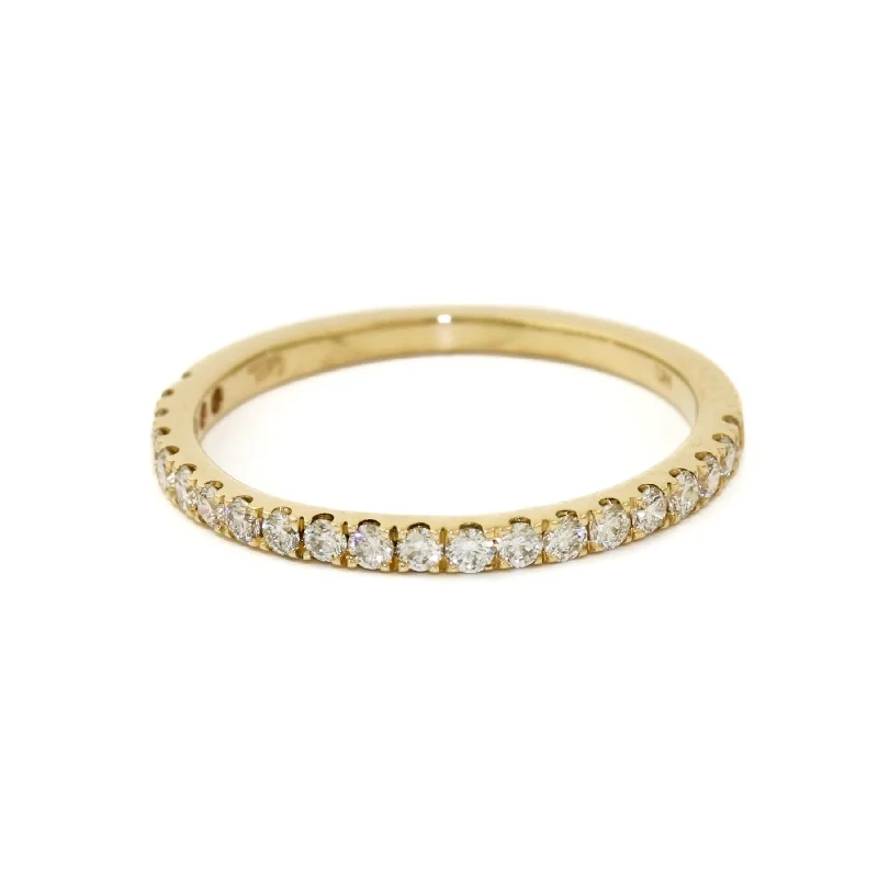 14k Pave Diamond Band - Made To Order