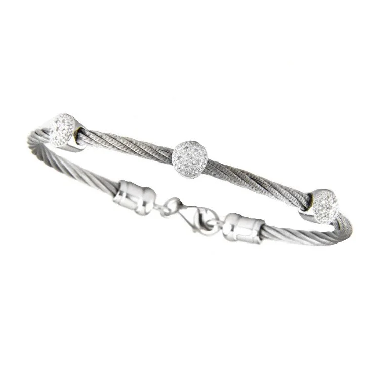 Diamond Cable Bangle