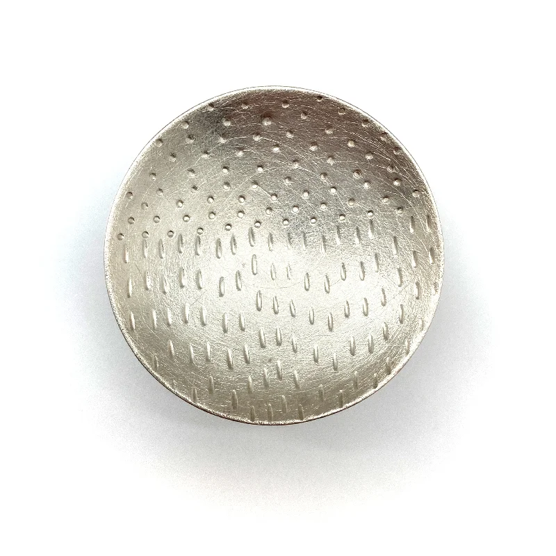 Large Textured Silver Ring