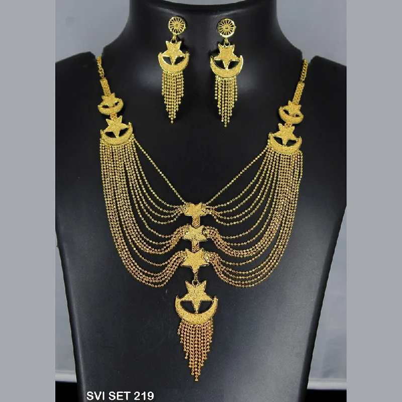 Mahavir Forming Gold Necklace Set  - SVI SET 219