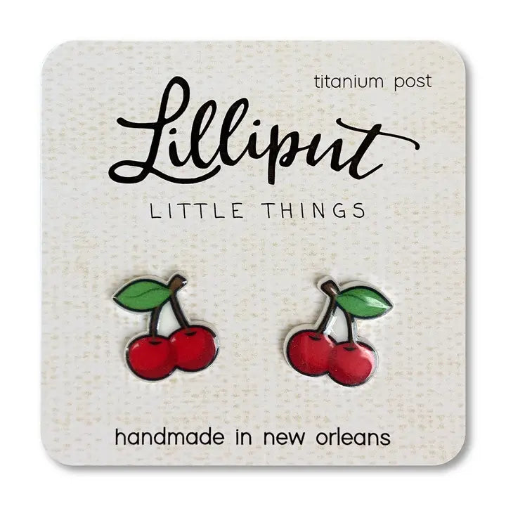 Lilliput Little Things Cherry Earrings