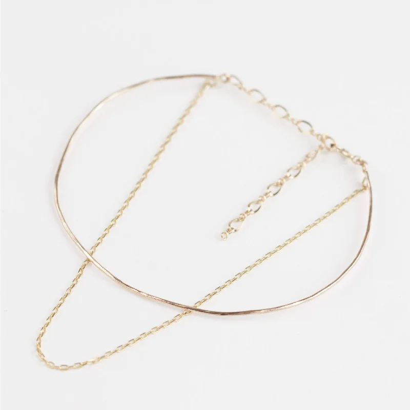 Gold Streaks Chain Bracelet