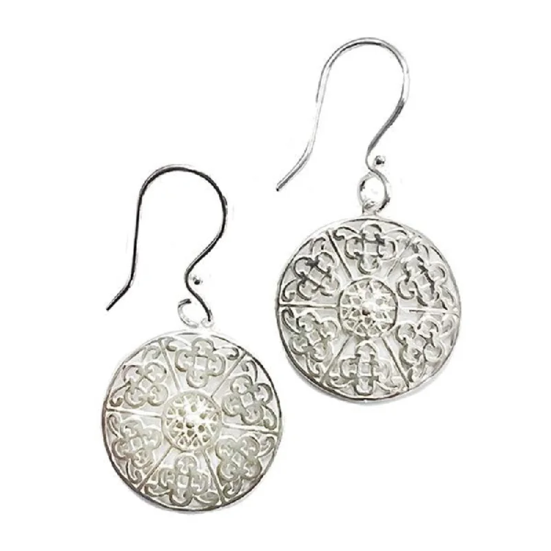 Silver Ornate Tara Earrings