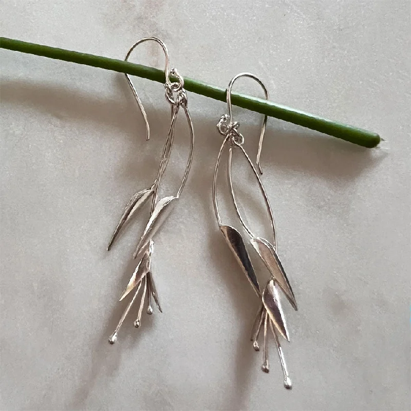 Blossom Out Earrings - Sterling Silver, Indonesia