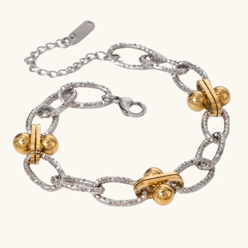 Golden Link Steel Bracelet