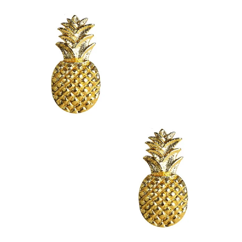 Lisi Lerch Pineapple Gold Stud Earrings