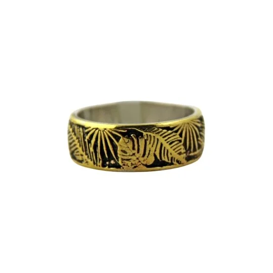 Brass Jungle Band Ring