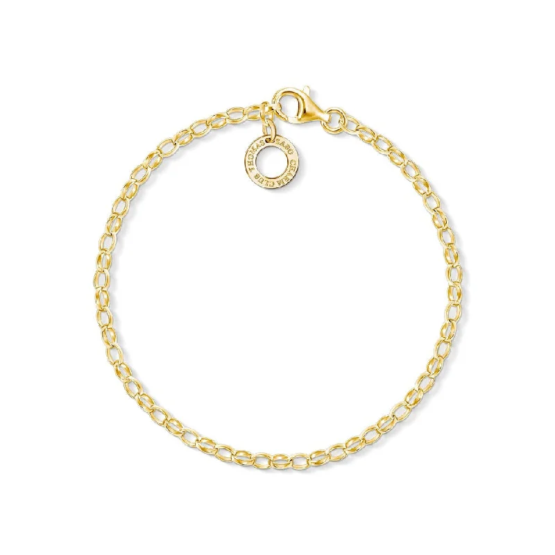 Fine Link Charm Bracelet - Gold Vermeil