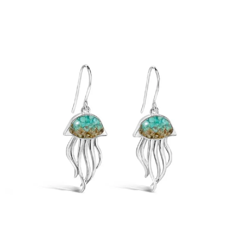 Dune Jewelry Jellyfish Drop Earrings - Turquoise Gradient