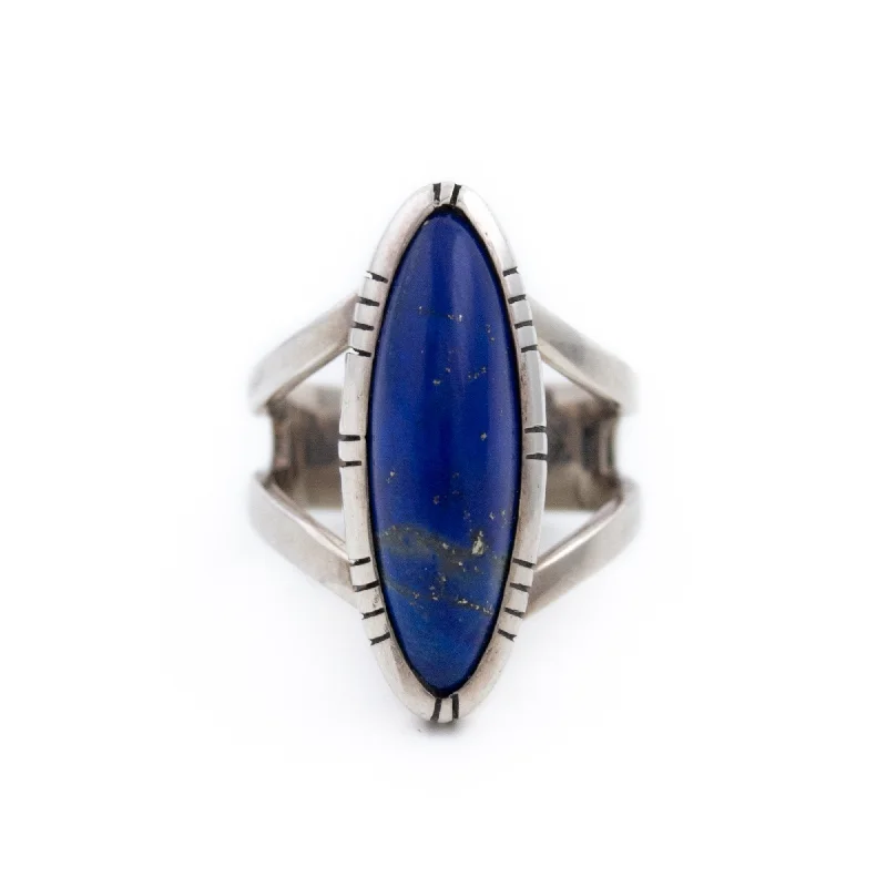 Lapis Lazuli Blade Ring