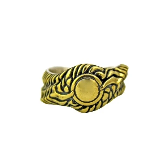 Brass "Biomech" Band Ring